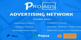 اسکریپت راه اندازی شبکه تبلیغاتی حرفه ای ProAds
