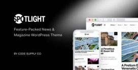 قالب خبری و مجله ای وردپرس Spotlight نسخه 1.6.3