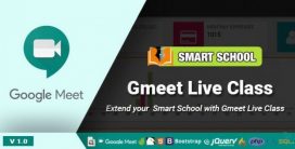 افزونه کلاس زنده با Gmeet Live Class v1.0 برای سیستم Smart School