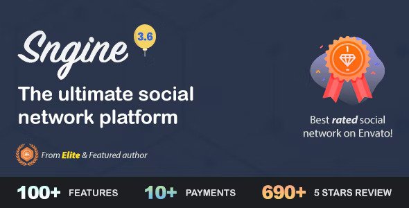 Sngine v3.9.1 – The Ultimate PHP Social Network Platform (Nulled)